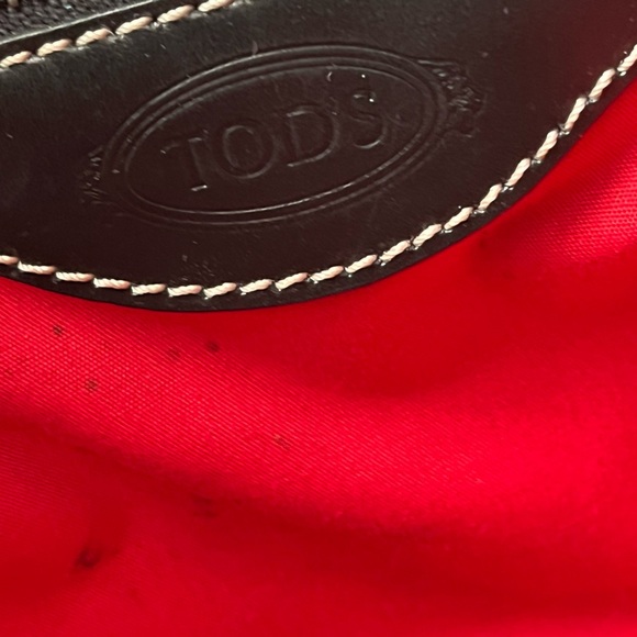 TOD’s vintage canvas leather nylon satchel - Picture 8 of 10